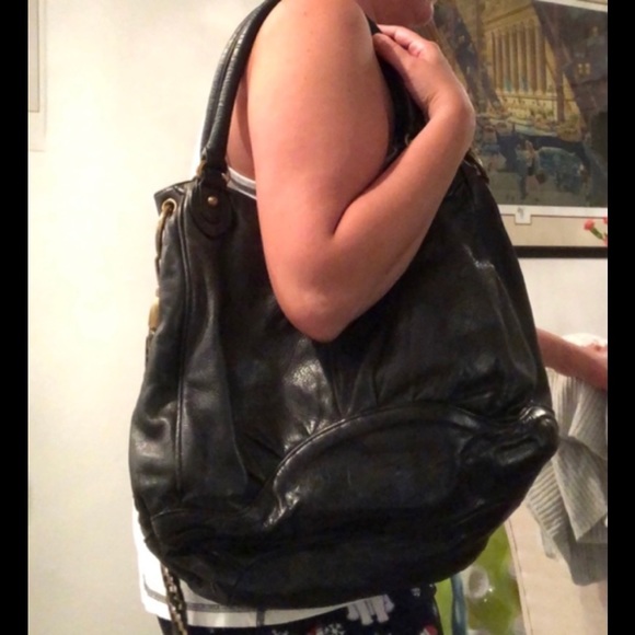 Botkier Leather Tote w/chain detail - Picture 7 of 7